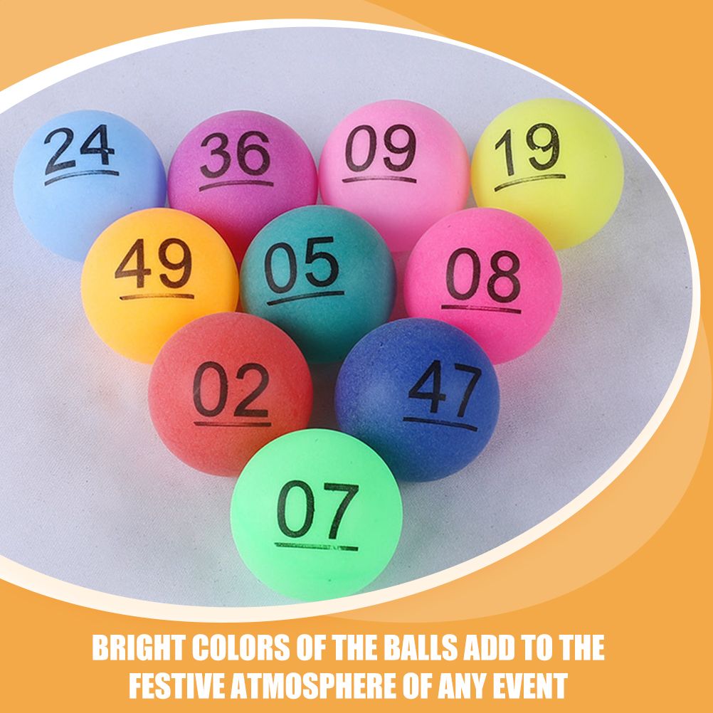 50 Pcs Colorful Number Balls P - مراجعة Party Games Jenga وسعره
