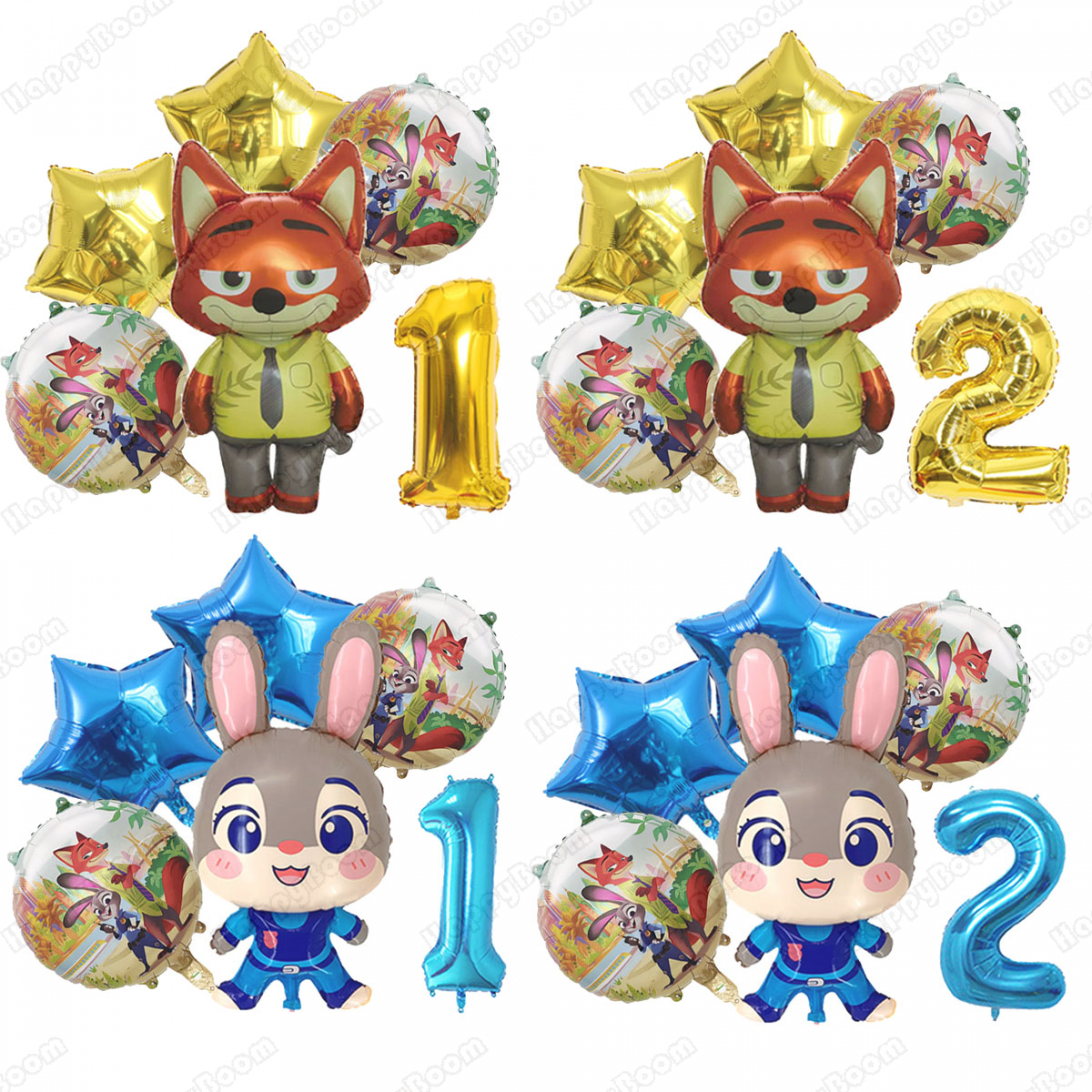 Cartoon Zootopia Balloons Birt - مراجعة Zootopia Party Games وسعره