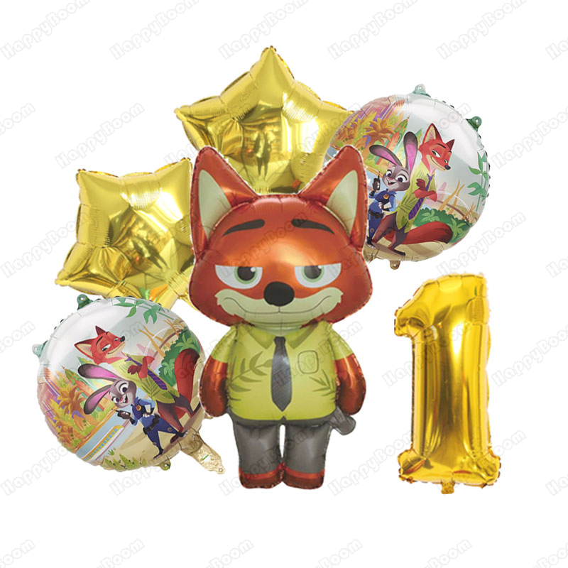 Cartoon Zootopia Balloons Birt - مراجعة Zootopia Party Games وسعره