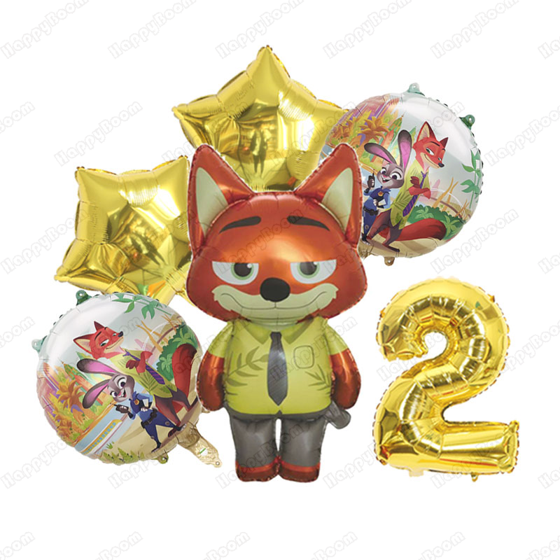 Cartoon Zootopia Balloons Birt - مراجعة Zootopia Party Games وسعره