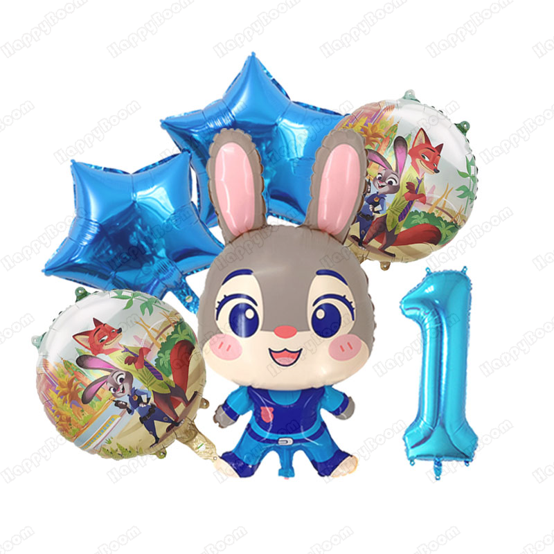 Cartoon Zootopia Balloons Birt - مراجعة Zootopia Party Games وسعره