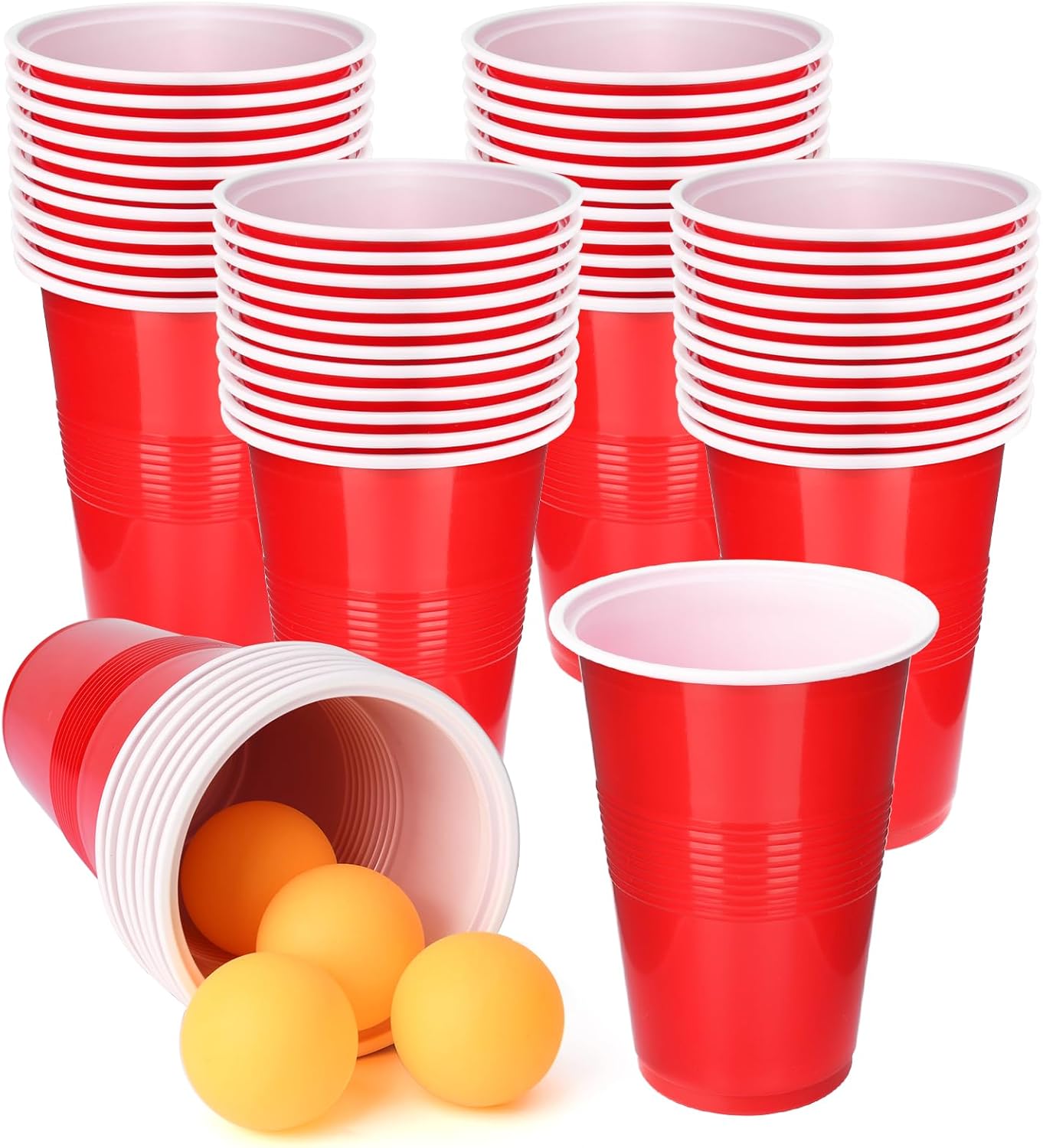 Cup Pong Game Set 22 Pcs 16 Oz - مراجعة Party Games Jenga وسعره