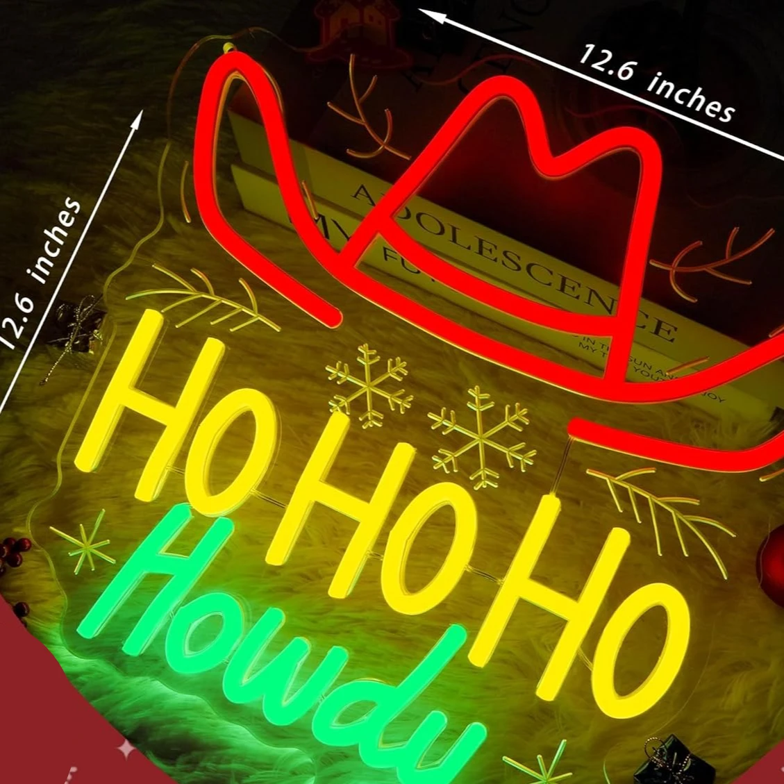 Christmas Neon Sign Ho Ho Ho H - مراجعة Party Games Shop وسعره
