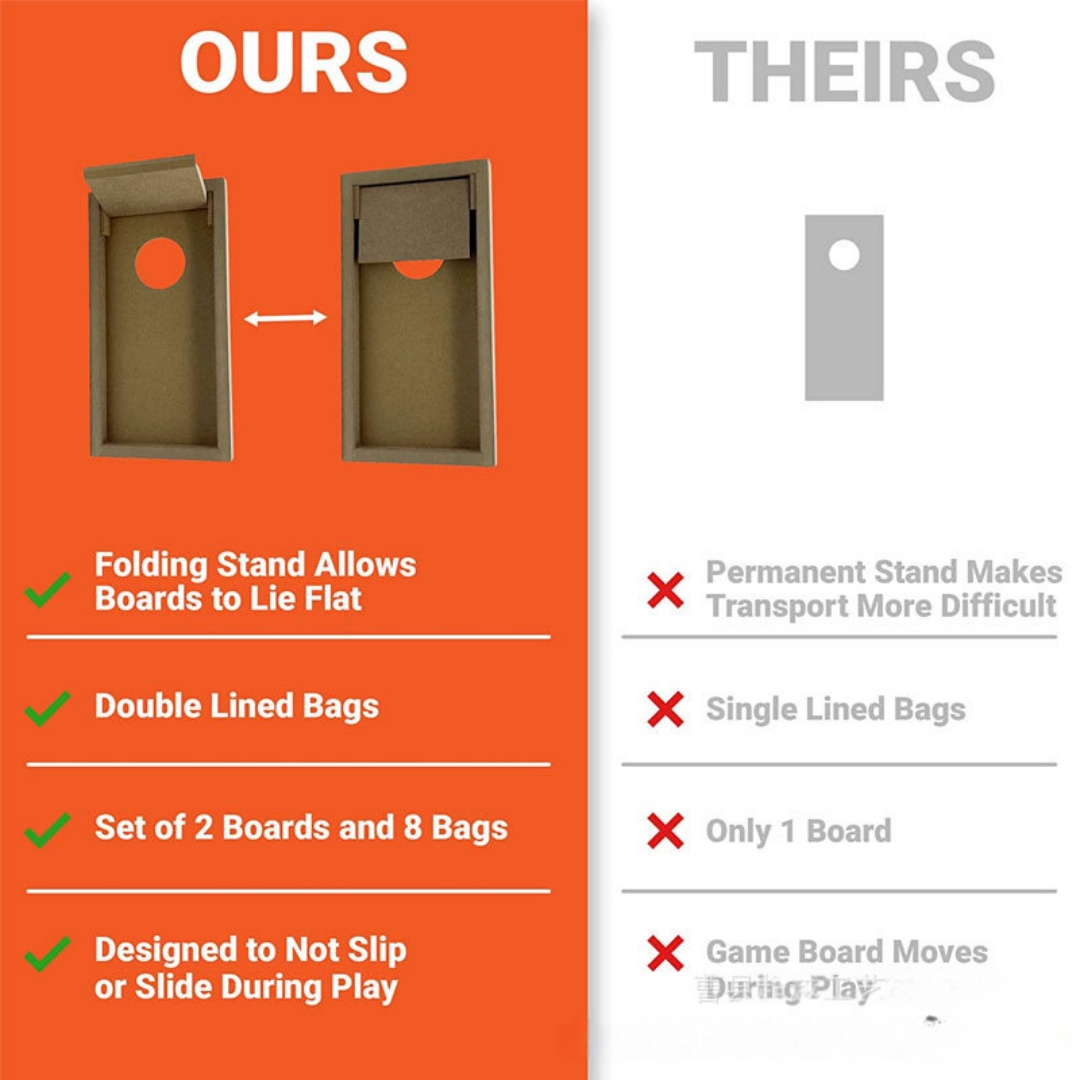 2Pcs Cornhole Set Outdoor Game - مراجعة Cornhole Board Set وسعره