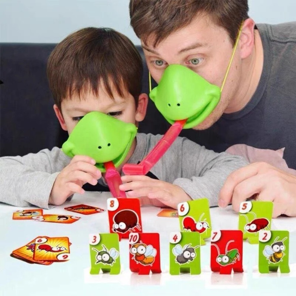 Frog Lizard Mask Wagging Tongu - مراجعة Party Family Games وسعره
