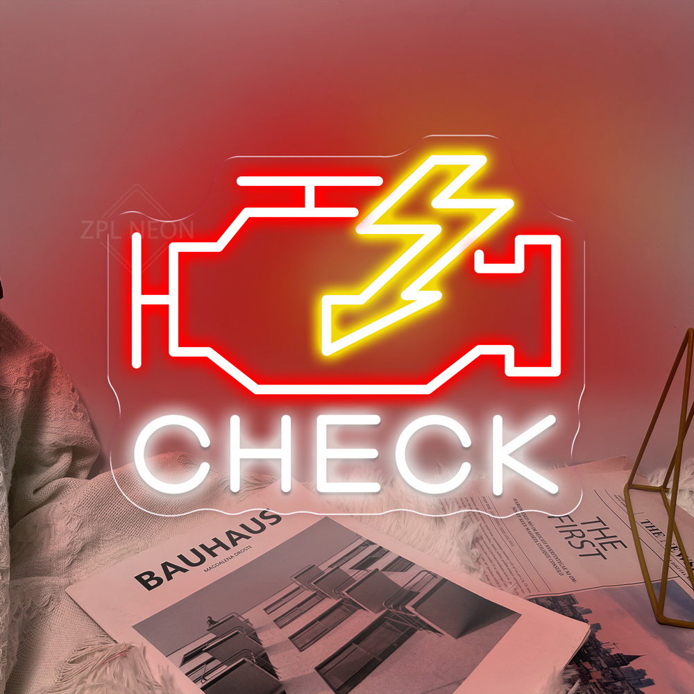 Check Engine Neon Sign Led Lig - مراجعة Party Games Shop وسعره