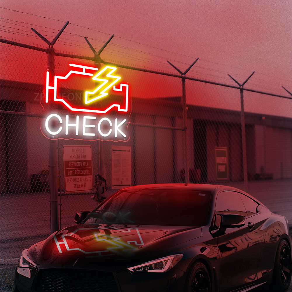 Check Engine Neon Sign Led Lig - مراجعة Party Games Shop وسعره