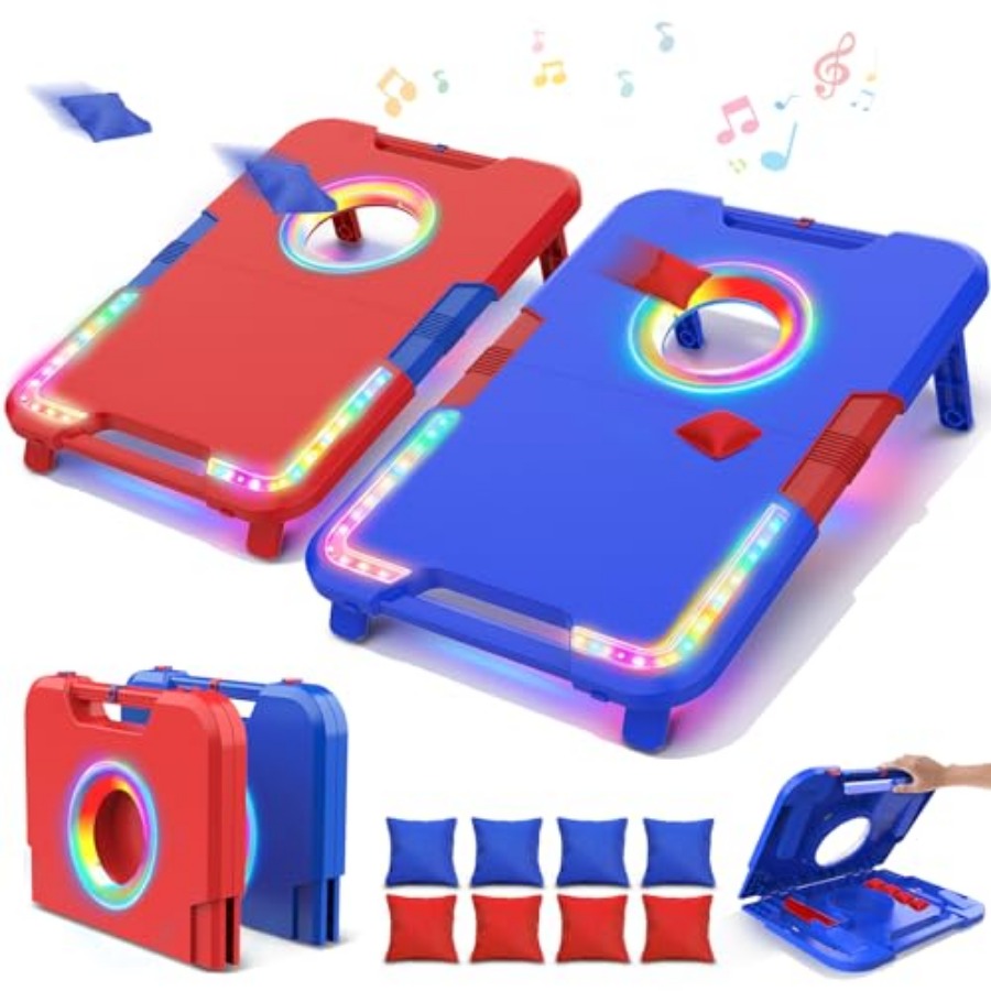 Portable Cornhole Board Set wi - مراجعة Cornhole Board Set وسعره