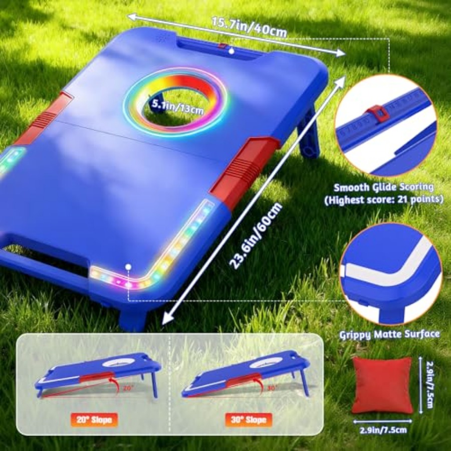Portable Cornhole Board Set wi - مراجعة Cornhole Board Set وسعره