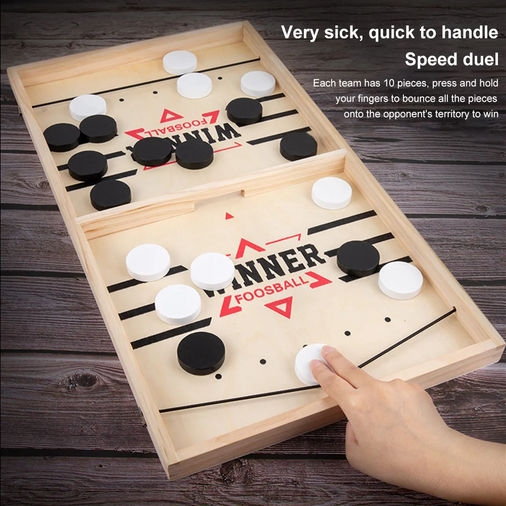 Sling Puck Board Games Wooden  - مراجعة Party Games For 7 People وسعره
