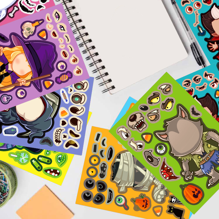 8pcs/pack Cartoon Halloween St - مراجعة Party Games Instagram وسعره