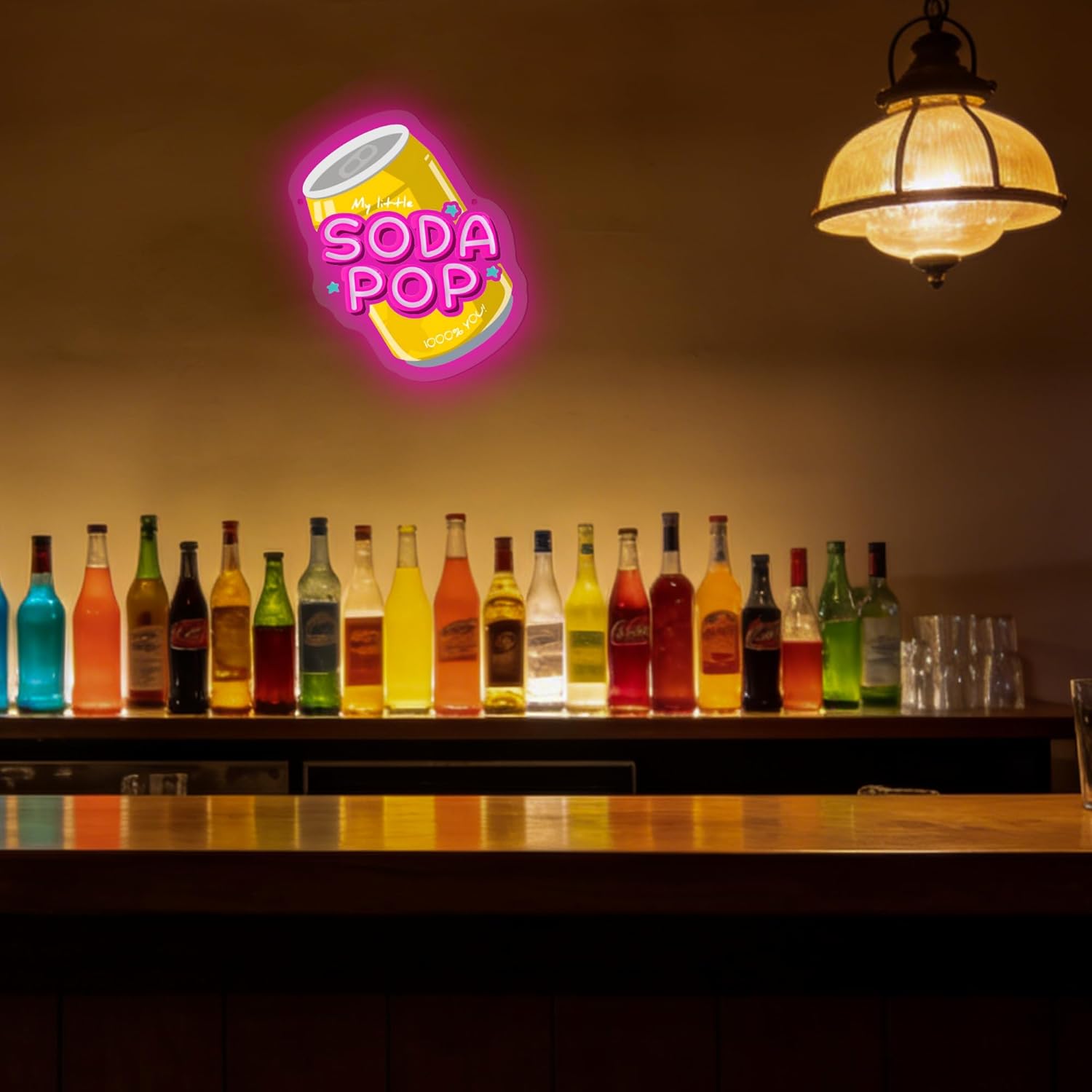Soda Pop Neon Sign Beverage Ne - مراجعة Party Games Shop وسعره