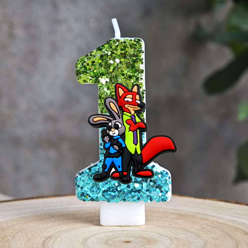 Amine Zootopia Candle Number 0 - مراجعة Zootopia Party Games وسعره