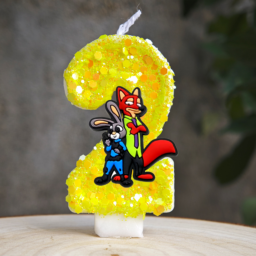 Amine Zootopia Candle Number 0 - مراجعة Zootopia Party Games وسعره