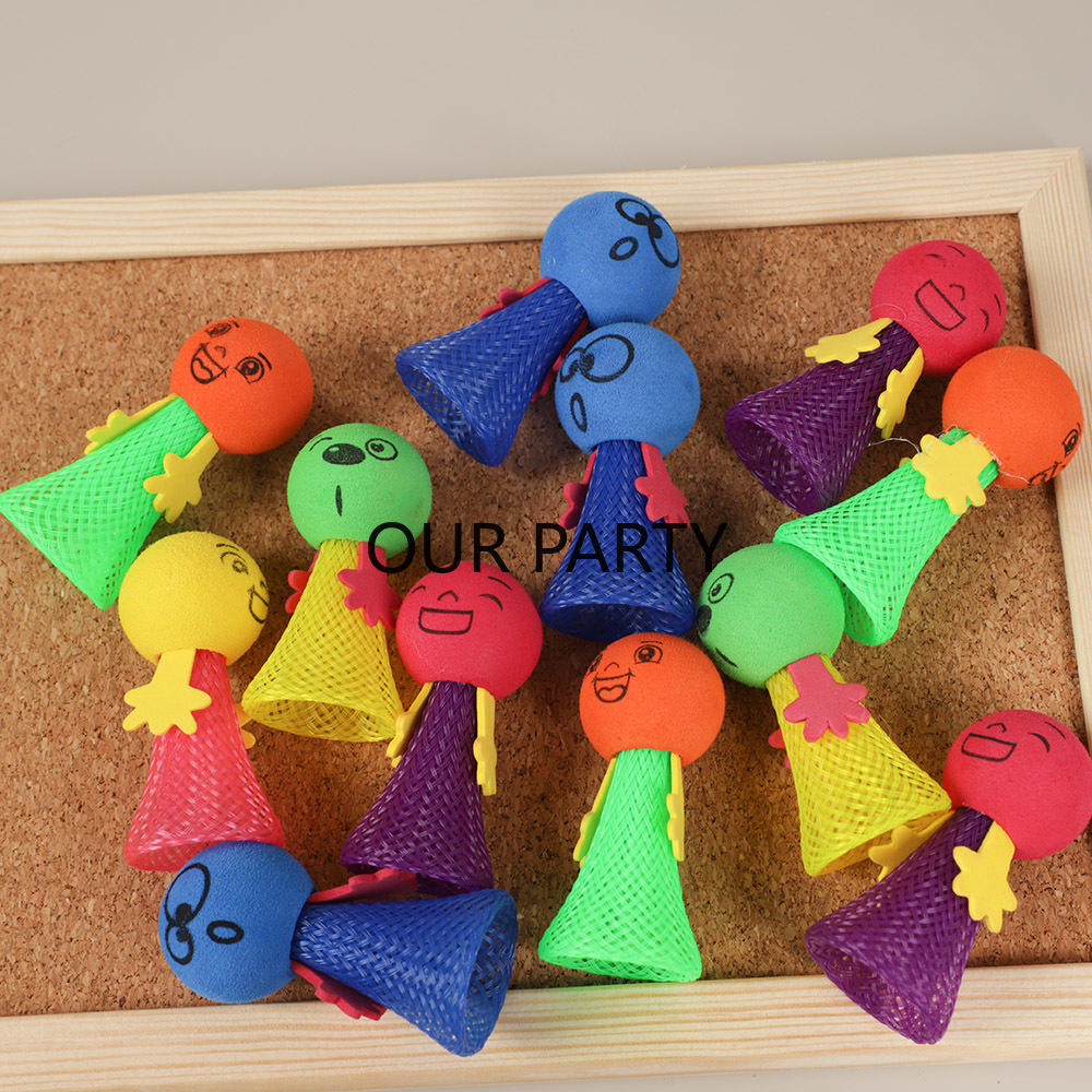 15Pcs Colorful Small Bounce El - مراجعة Party Games Jenga وسعره
