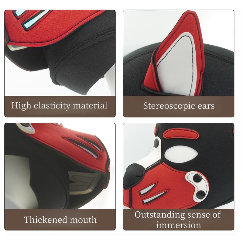 Erotic Colorful Dog Hood Mask  - مراجعة Party Games Shop وسعره