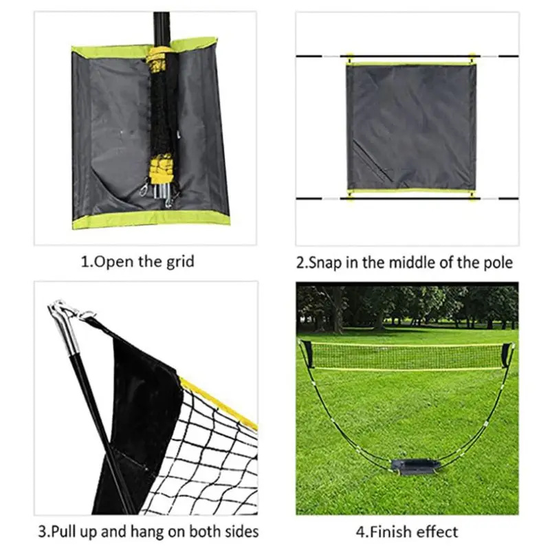 Foldable Badminton Net Set for - مراجعة Badminton Set Garden وسعره