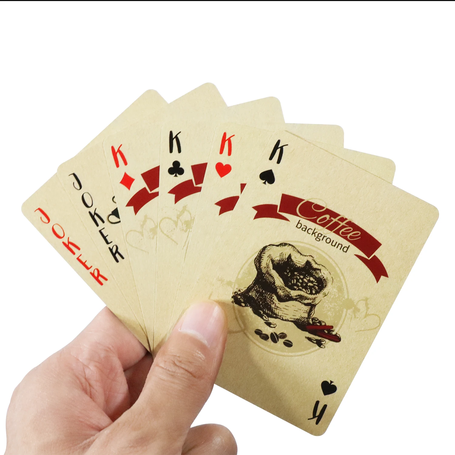 Coffee Paper Playing Cards Vin - مراجعة Book Party Games وسعره
