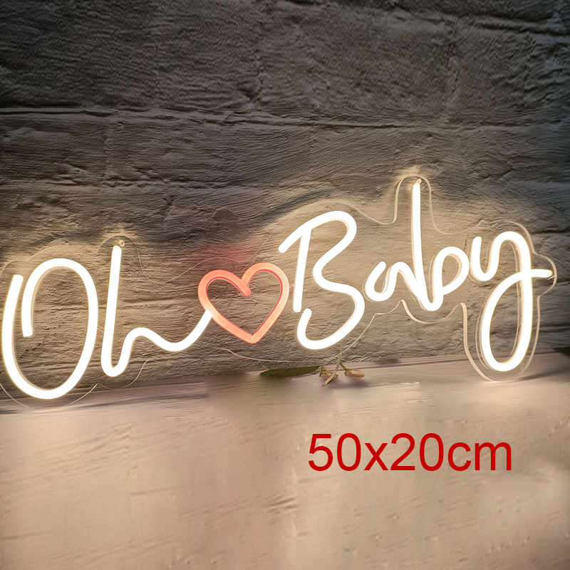 Oh Baby Neon Sign Love Heart L - مراجعة Party Games Shop وسعره