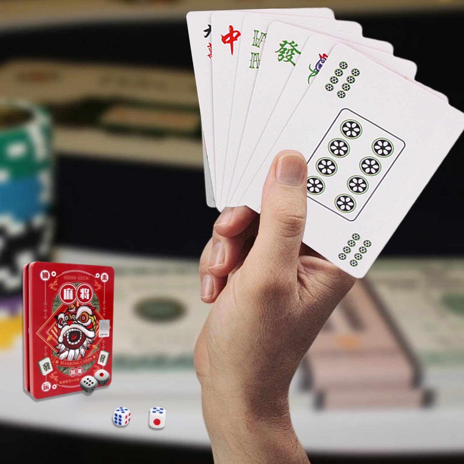 Mahjong Playing Card Large Pri - مراجعة Party Games Easter For Family وسعره