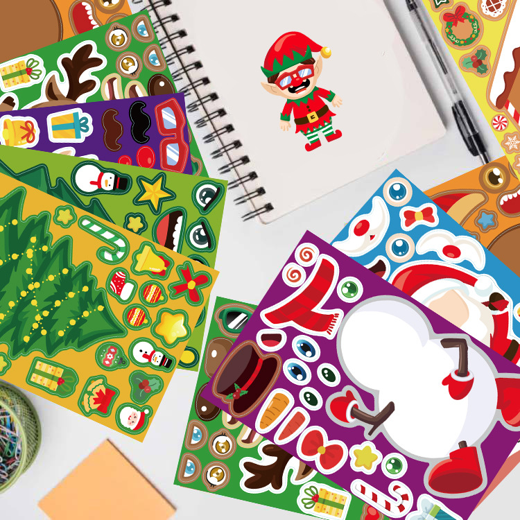 8 Sheets Christmas Puzzle Stic - مراجعة Party Games Instagram وسعره