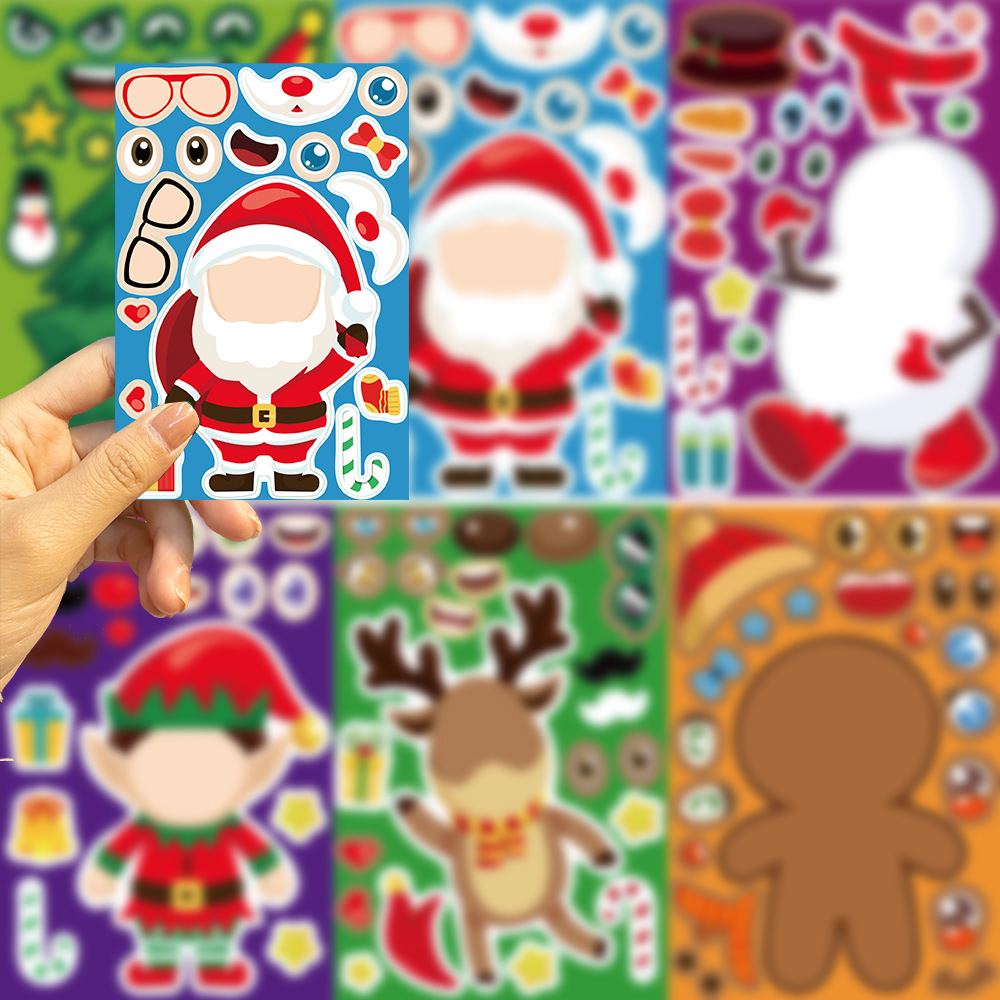 8 Sheets Christmas Puzzle Stic - مراجعة Party Games Instagram وسعره