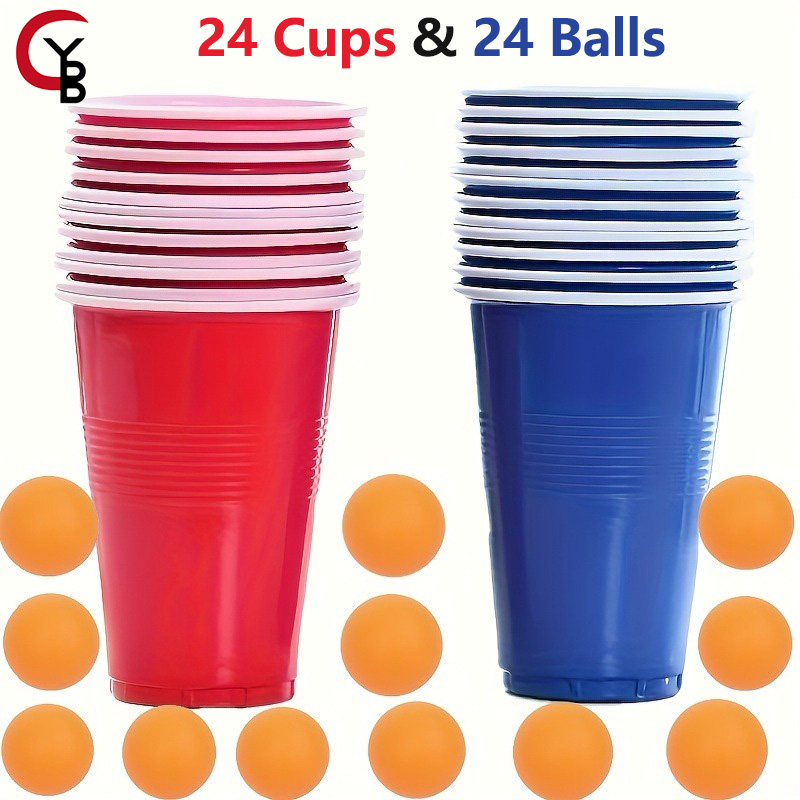 YANBIGUO Beer Pong Game Set 24 - مراجعة Party Games Jenga وسعره
