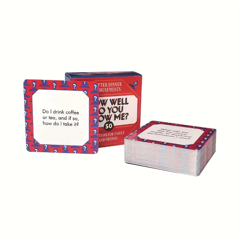 50Pcs How Well Do You Know Me  - مراجعة Party Family Games وسعره