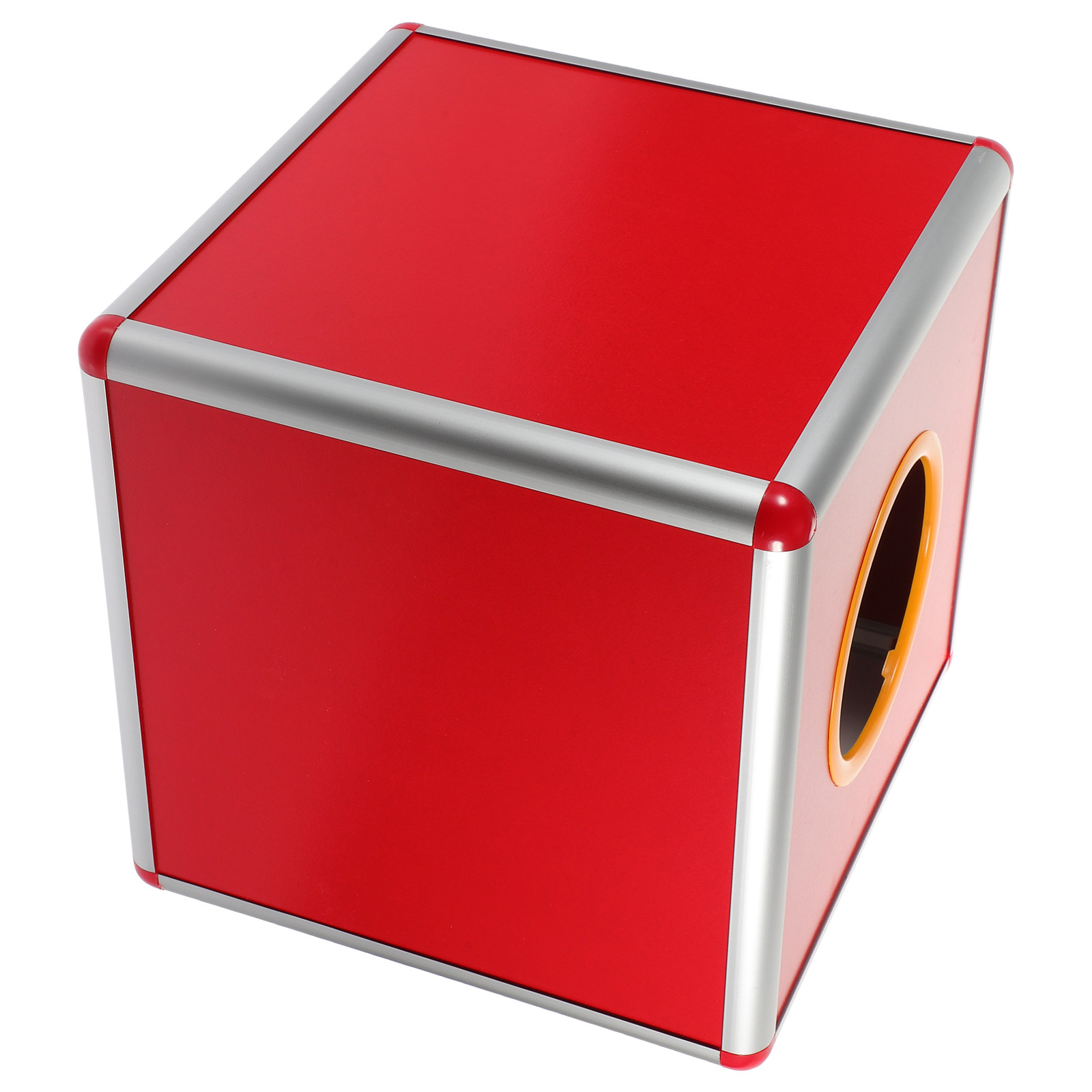 Red Opaque Lottery Box 25cm Mu - مراجعة Party Games Company وسعره