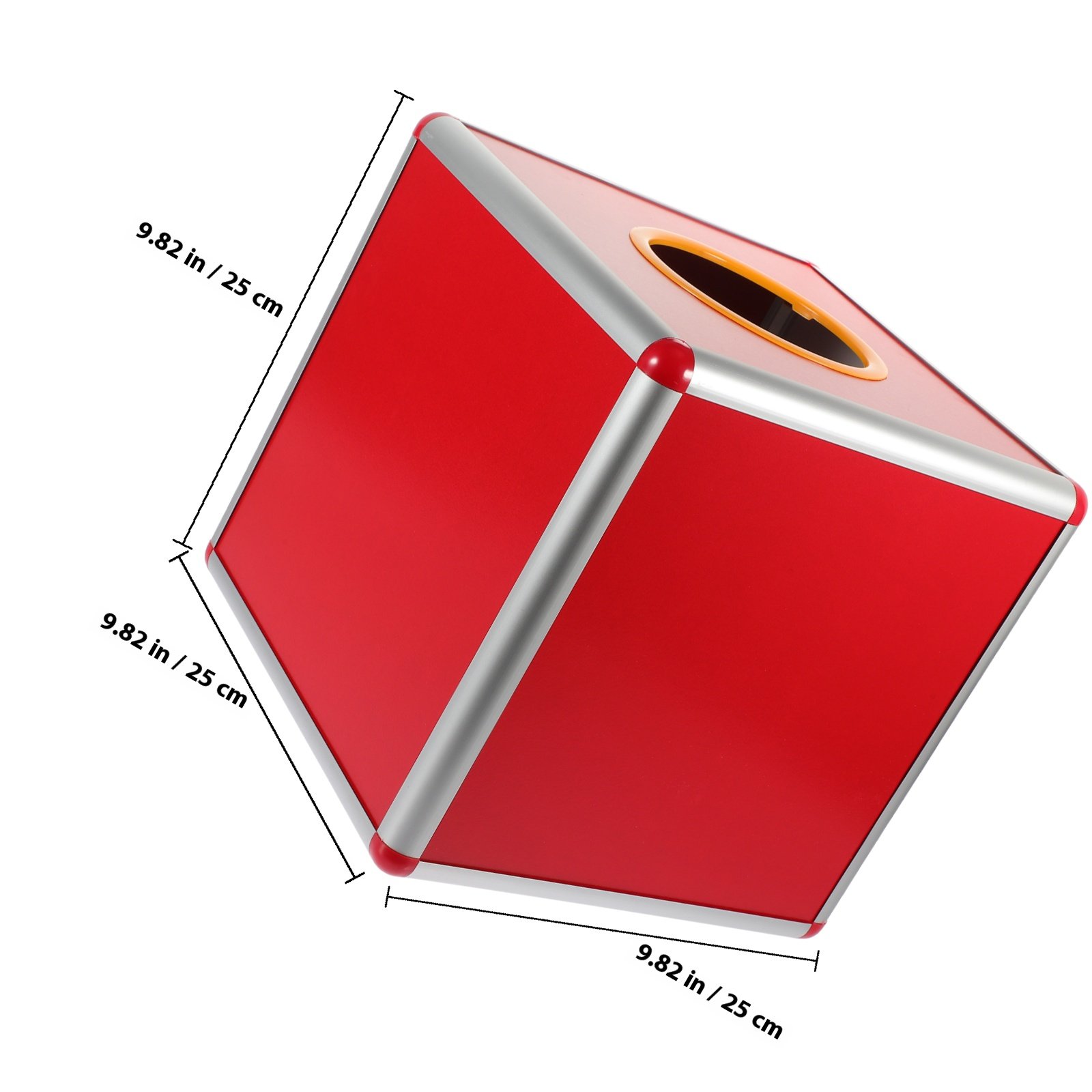Red Opaque Lottery Box 25cm Mu - مراجعة Party Games Company وسعره