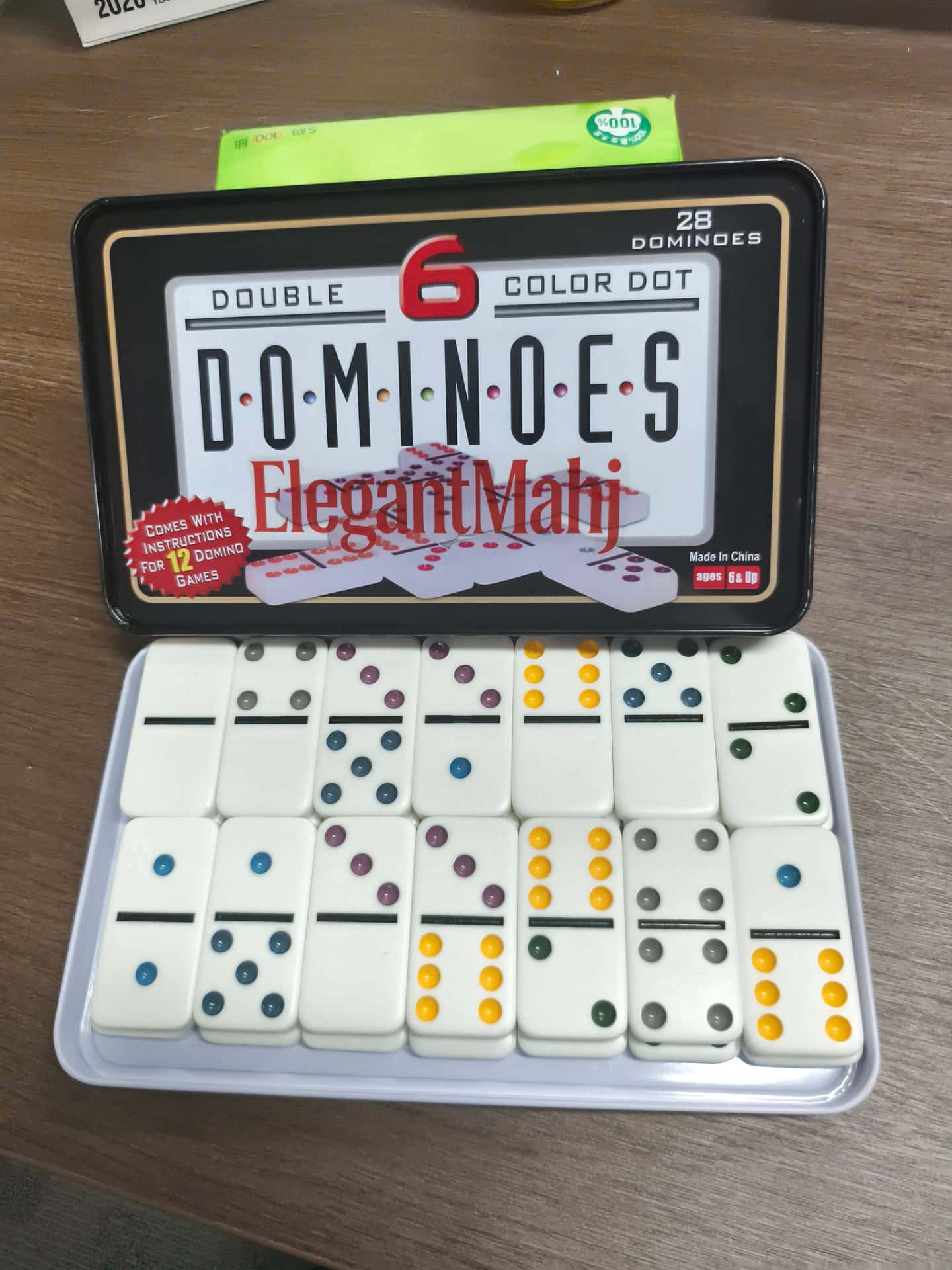 ElegantMahj Double Six Dominoe - مراجعة Party Family Games وسعره