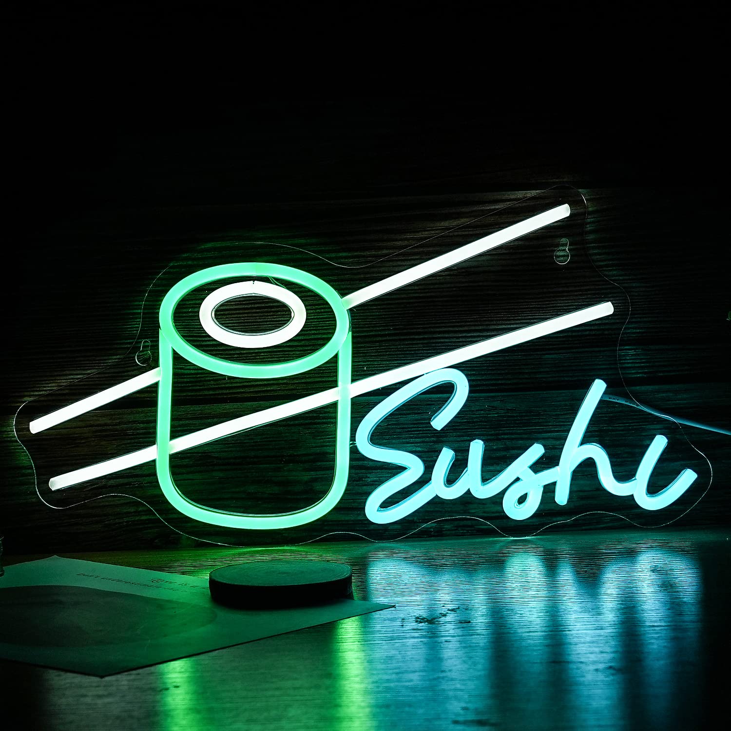 Sushi Neon Sign Bar Wine Glass - مراجعة Party Games Shop وسعره