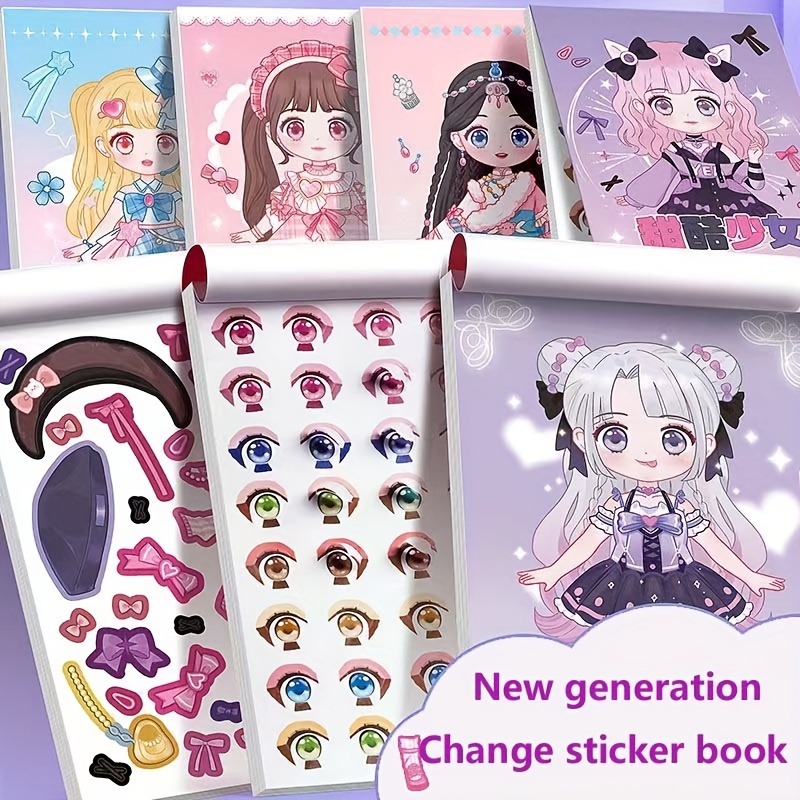 Dress Up Sticker Book Girl Sti - مراجعة Book Party Games وسعره
