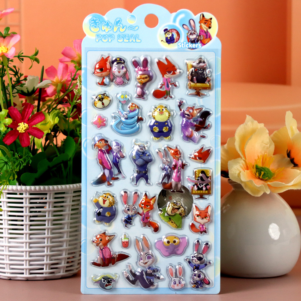 Zootopia 3D Embossed Stickers, - مراجعة Zootopia Party Games وسعره
