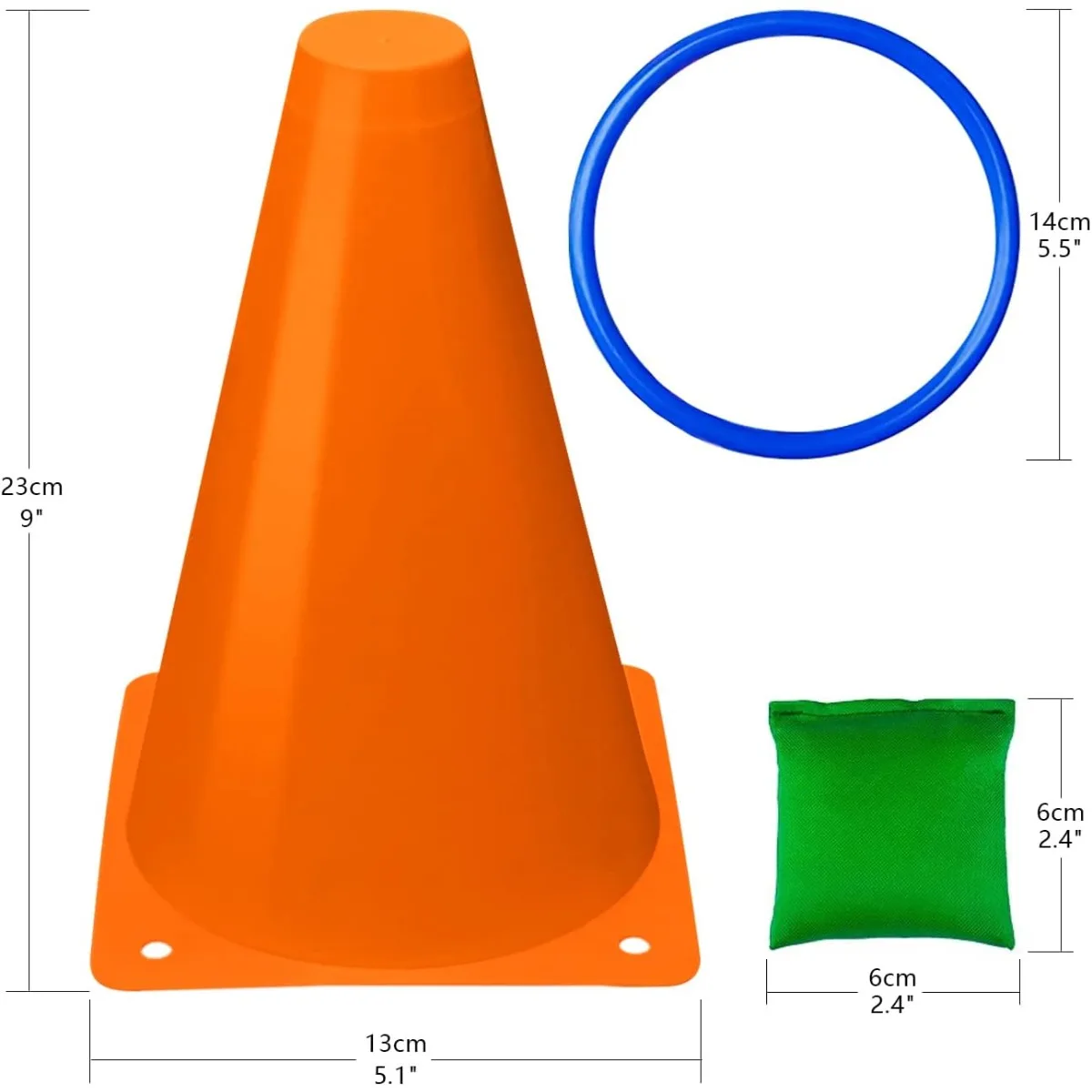 3 in 1 Soft Plastic Cones Bean - مراجعة Cornhole Board Set وسعره
