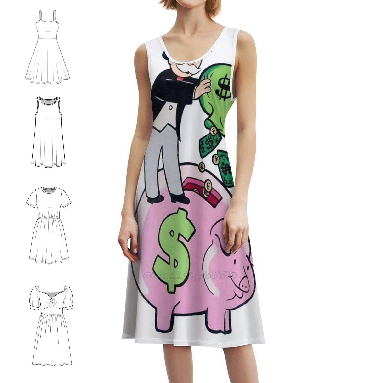 Piggy Bank Sexy Vacation Dress - مراجعة Party Games Quotes وسعره