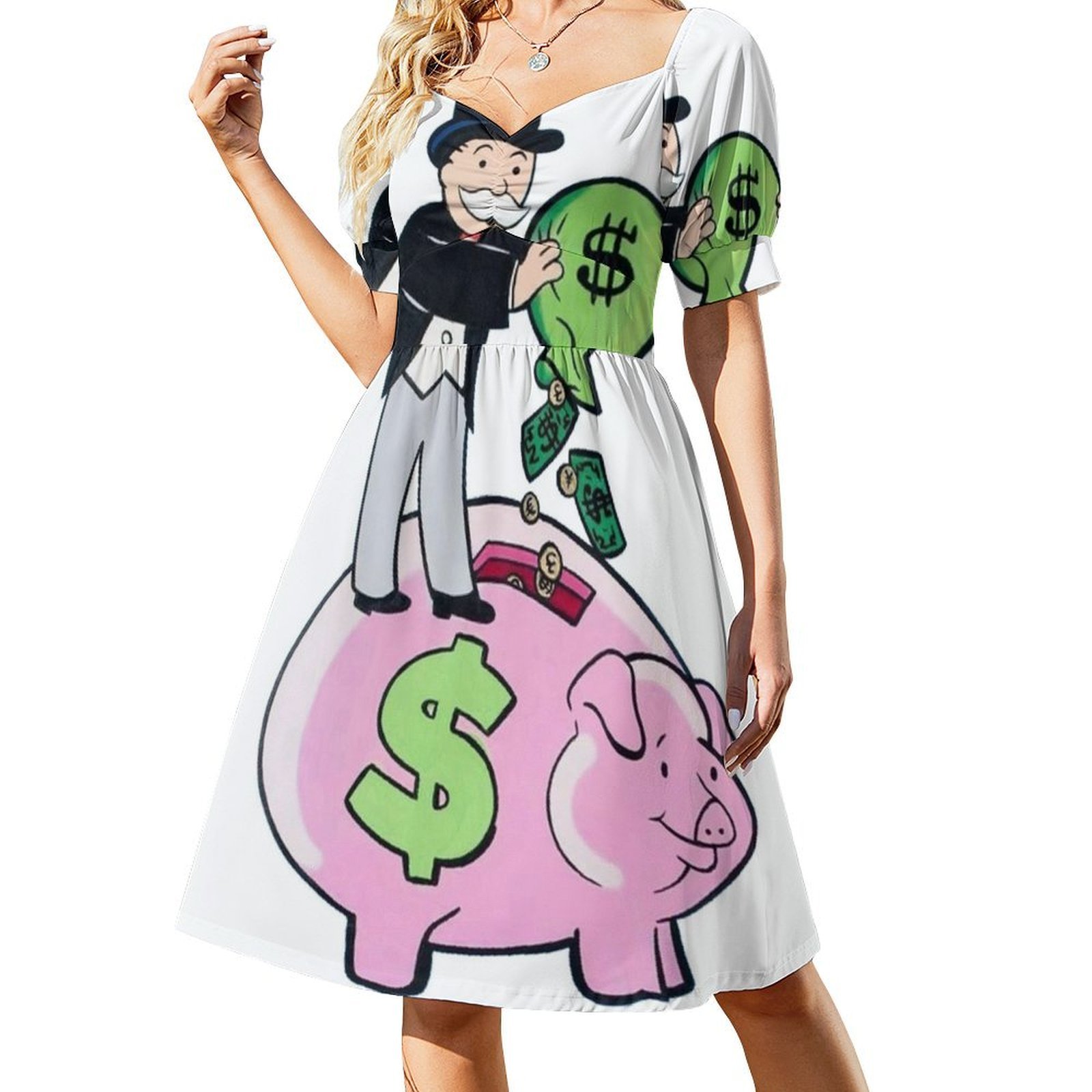 Piggy Bank Sexy Vacation Dress - مراجعة Party Games Quotes وسعره