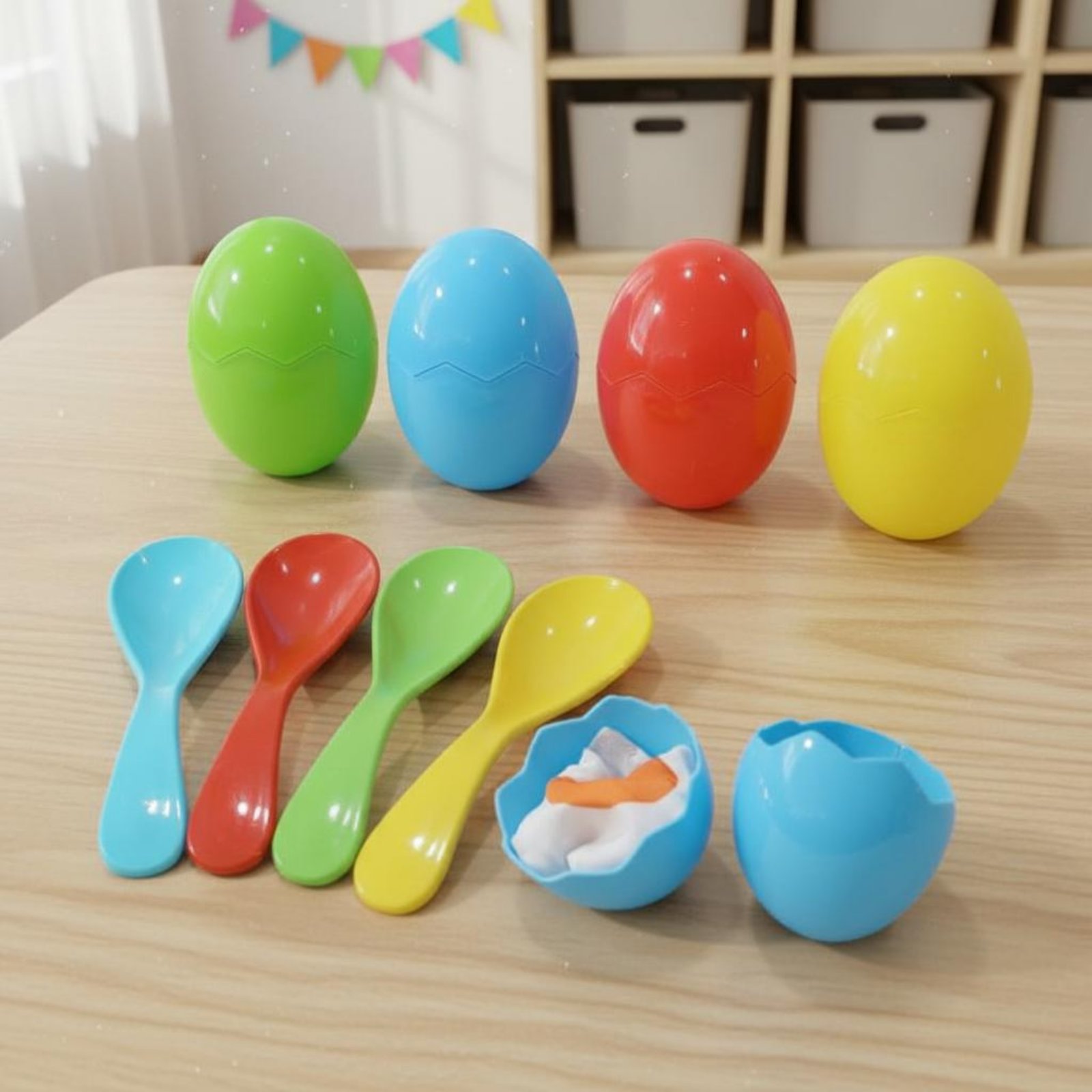 4 Sets Oval and Spoon Challeng - مراجعة Party Family Games وسعره