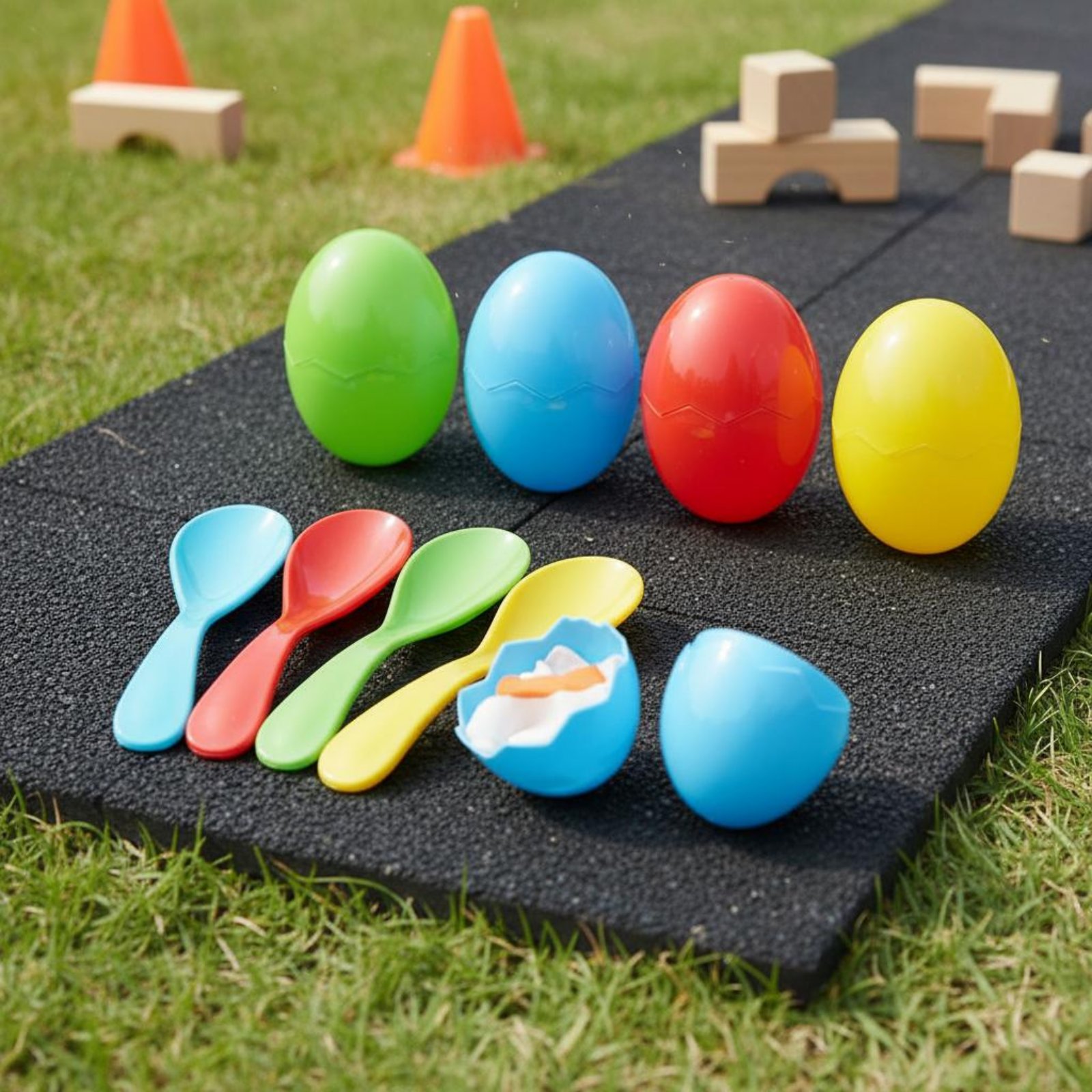 4 Sets Oval and Spoon Challeng - مراجعة Party Family Games وسعره