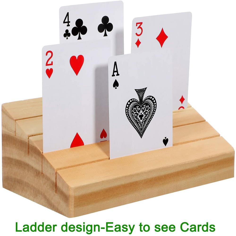 Hands-Free Wooden Playing Card - مراجعة Book Party Games وسعره