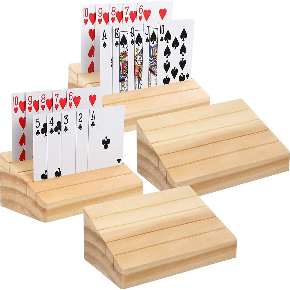 Hands-Free Wooden Playing Card - مراجعة Book Party Games وسعره